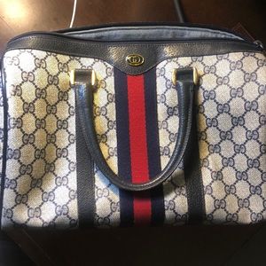 Gucci Boston vintage leather satchel